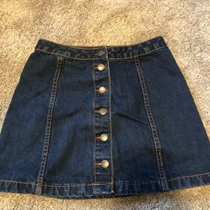 Topshop jean skirt